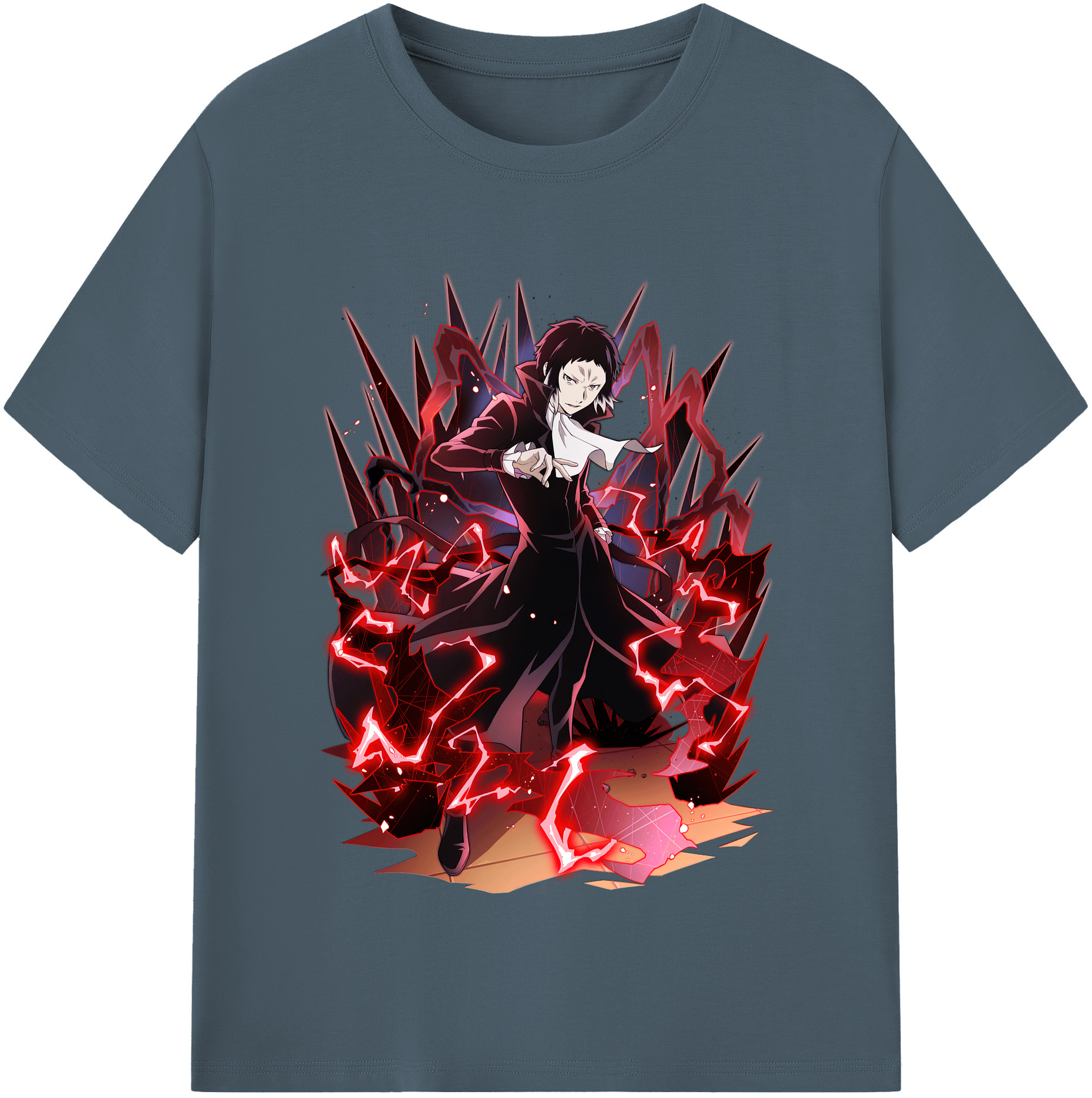 （画像用） 文豪ストレイドッグス Bungo Stray Dogs 綿100％半袖Tシャツ（フロントプリント）